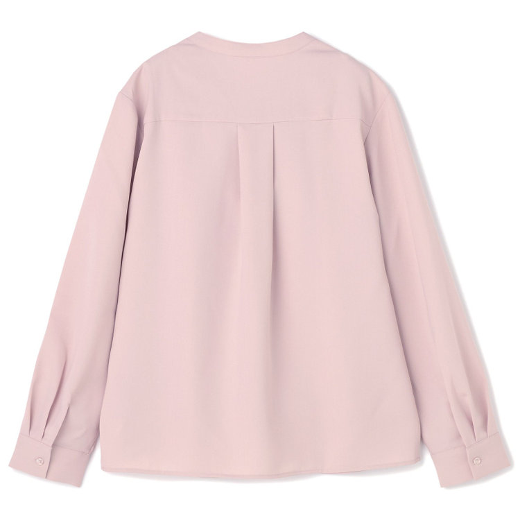 シルバーライン 【SILVER LINE/長袖】リボン付きブラウス/ピンク 赤淡色