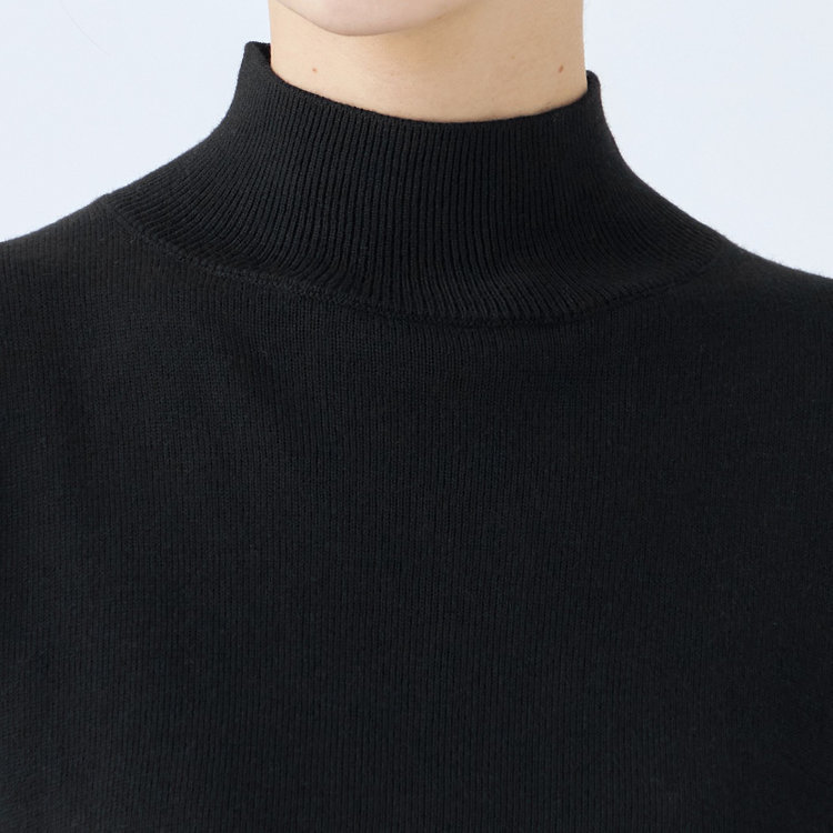 シルバーライン 【SL】【秋冬】ハイネック ニットセーター/ブラック 黒